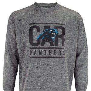 Carolina Panthers Sweatshirt Mens NFL Zubaz Officially Licensed NWT Large